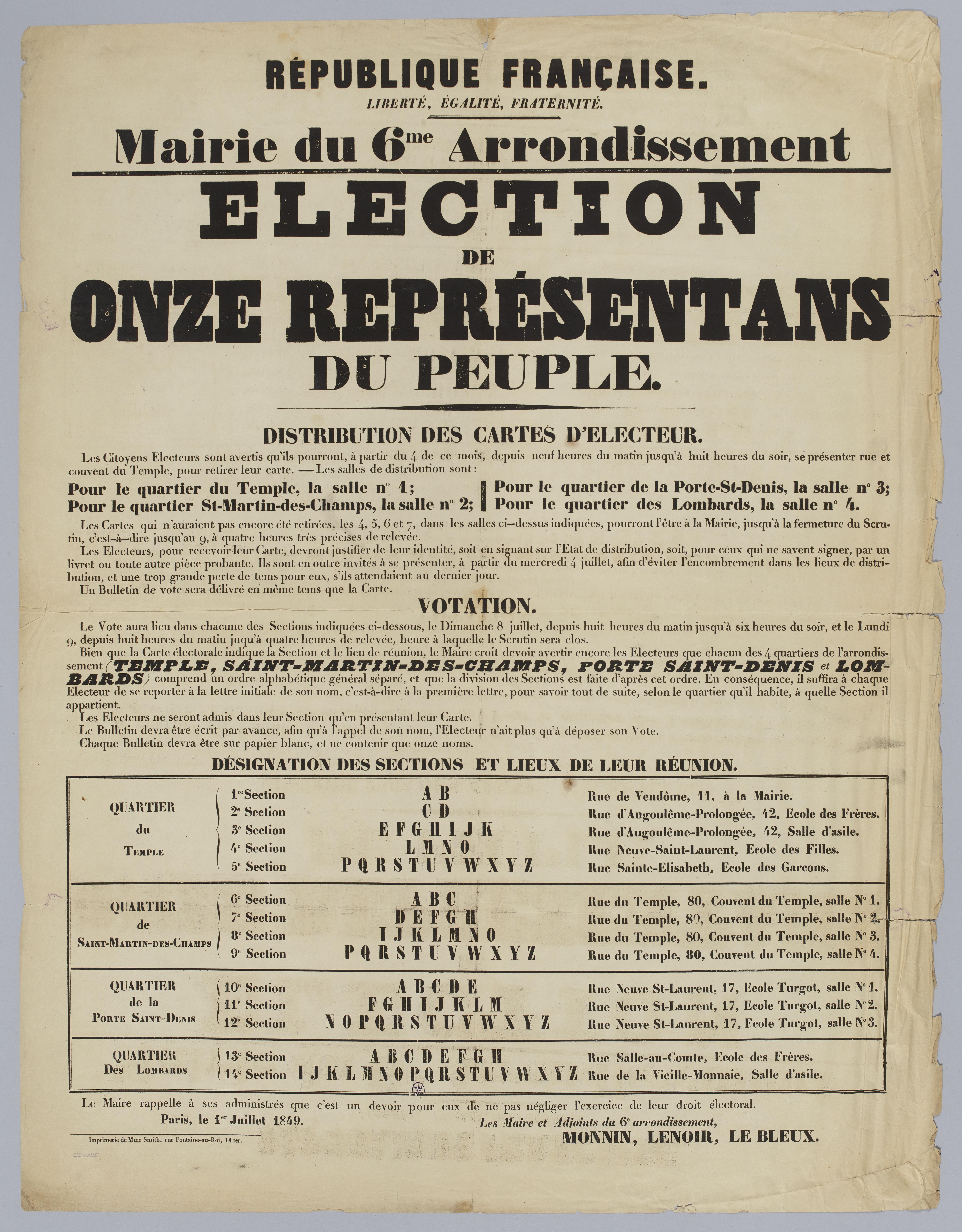Eine schwarz-weiße Zeitung mit dem Bild eines Mannes und einer Wahlurne.