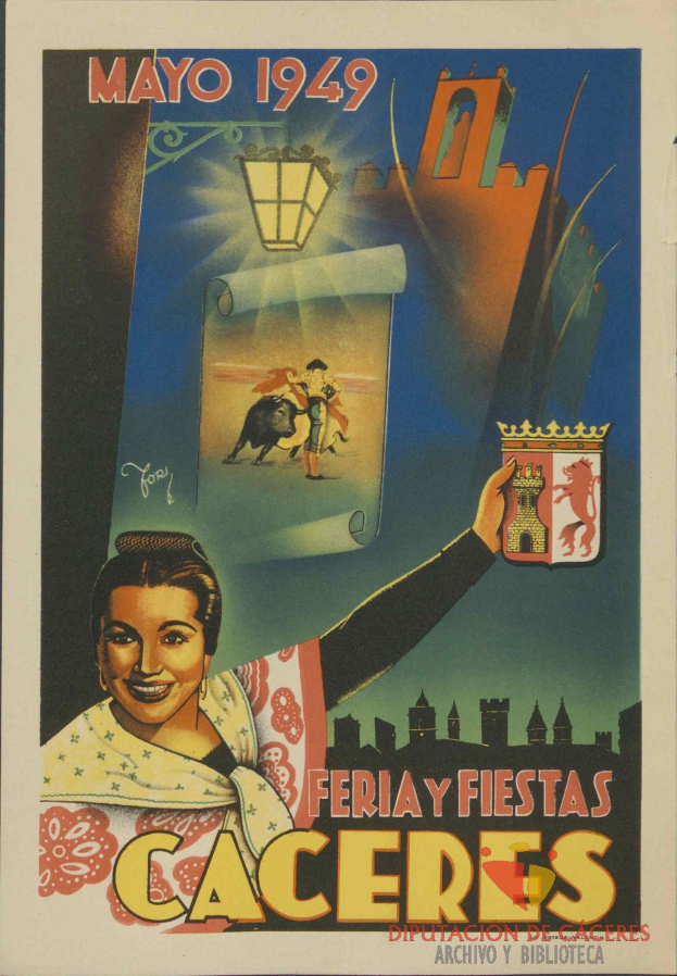 Plakat für ein mexikanisches Festival, das eine Frau mit menschlichem Gesicht und Text zeigt, der Informationen zum Festival enthält.