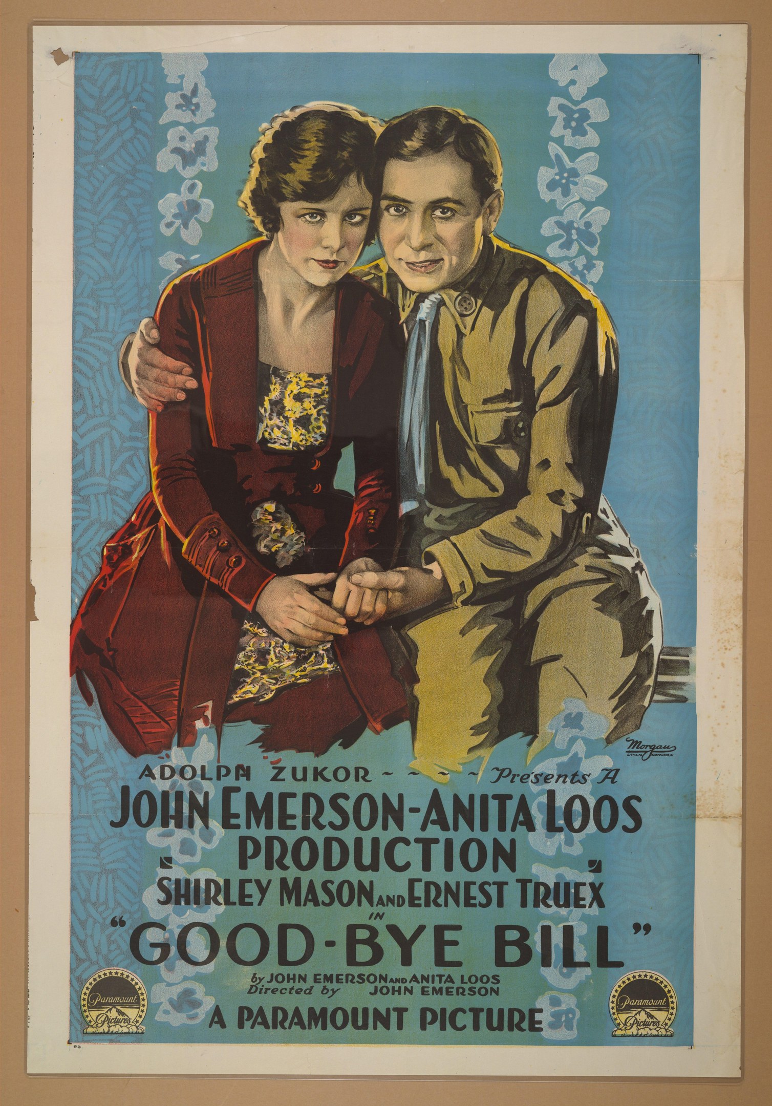 Filmplakat für "Good Bye Bill" mit einem Mann und einer Frau und Textüberblattung.